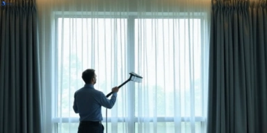 Commercial drapes cleaning service north-shore-vic hotels offices