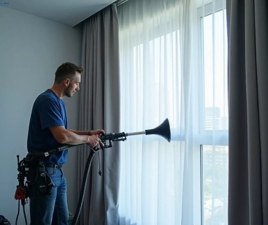 Professional drapes cleaning process tools Matty Curtain Cleaning north-shore-vic