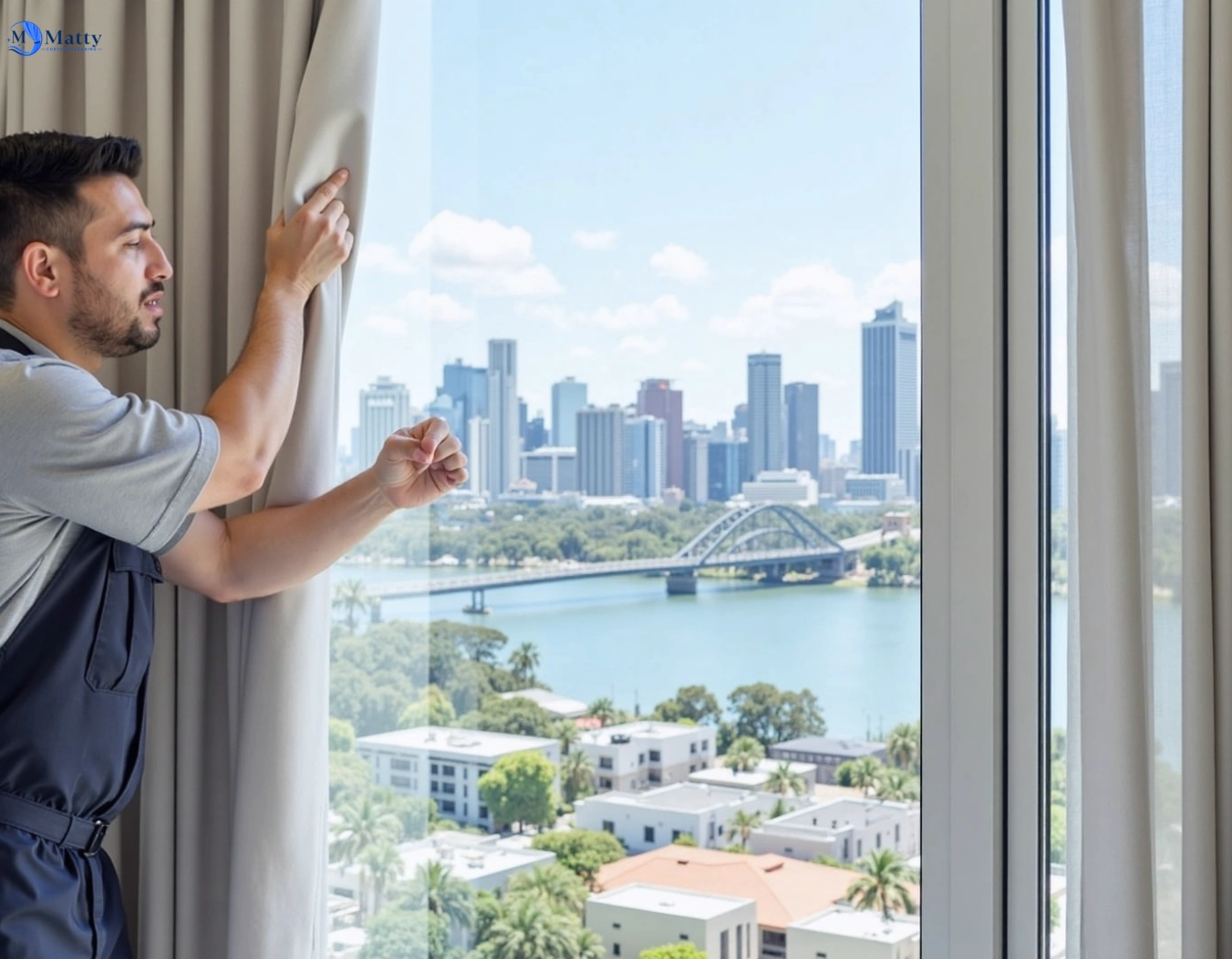 Professional curtain steam cleaning service north-shore-vic QLD by Matty Curtain Cleaning